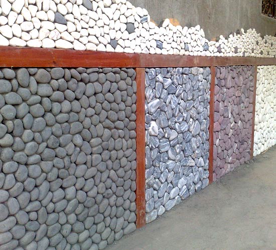 Yuvarlatılmış taş paneller 